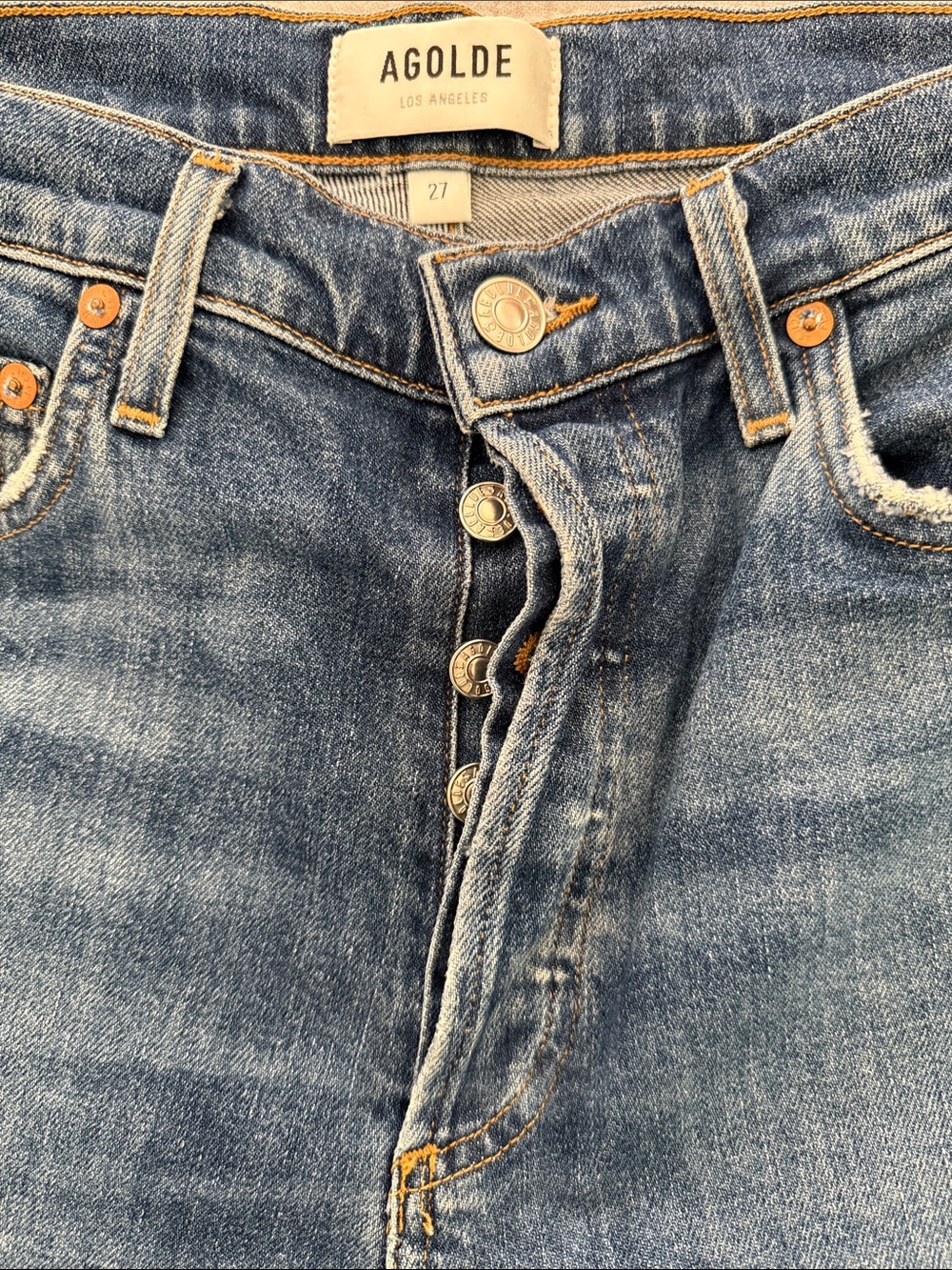 AGOLDE Nico Hi Rise Slim Fit Jean A093C-1046 Cut #50164 Size 27